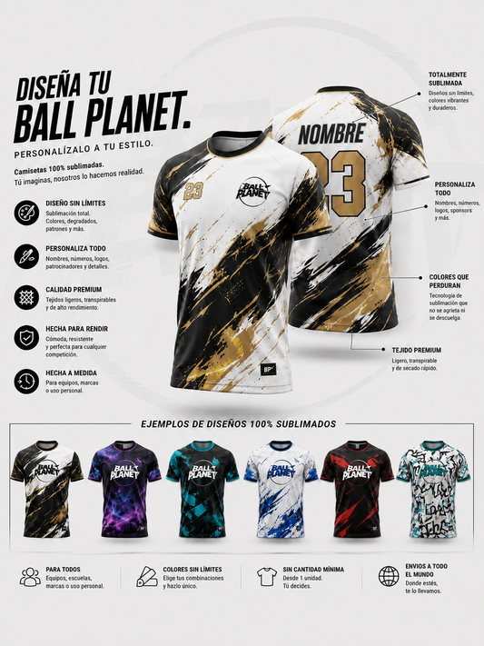Camiseta personalizable sublimado