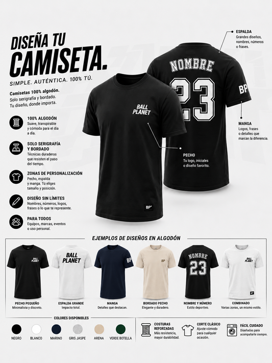 Camiseta Algodón personalizables
