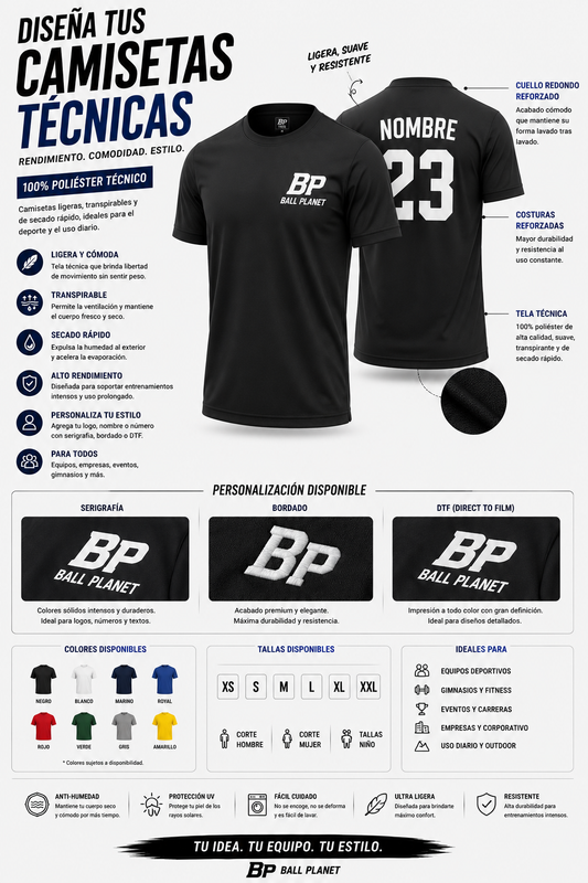 Camiseta Técnica personalizable