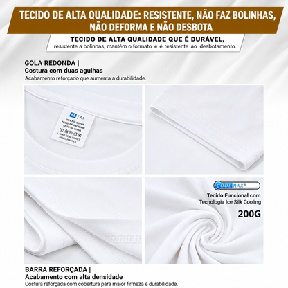 Personalização de camisetas masculina