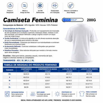 Personalização de camisetas femininas