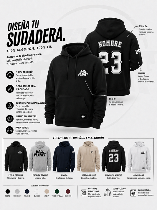 Sudadera Algodón personalizable